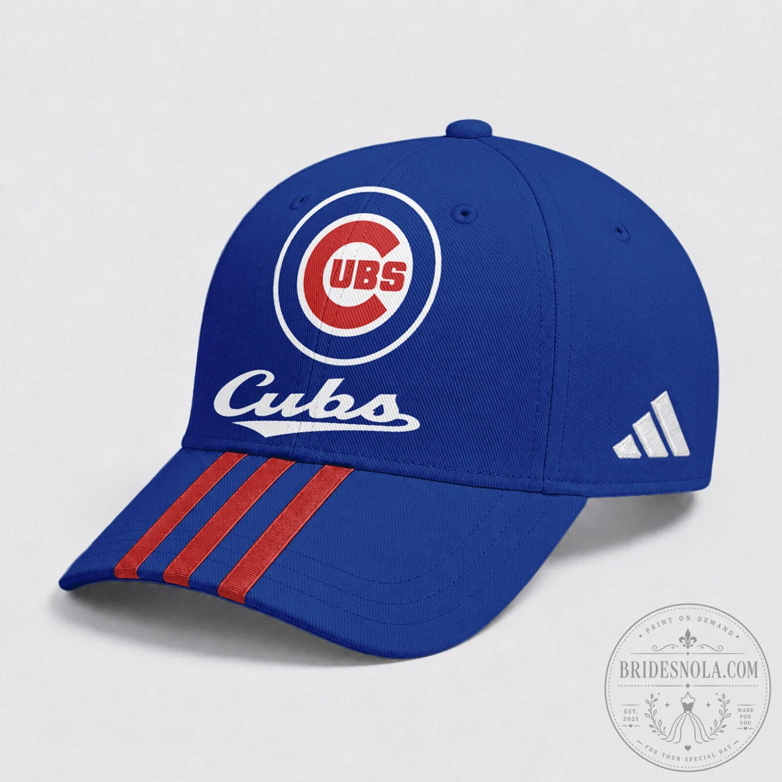 Royal Blue Hat featuring the Chicago Cubs Baseball Team Logo for Fans