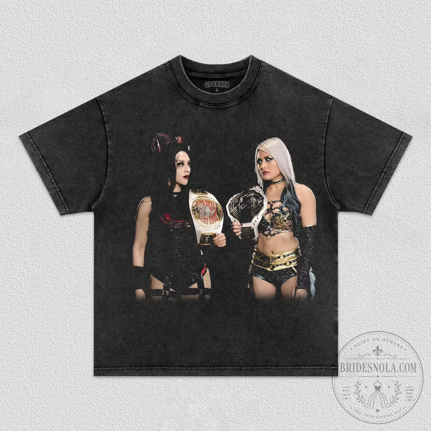 Stephanie Vaquer and Alex Gracia Women's Professional Wrestling T-Shirt