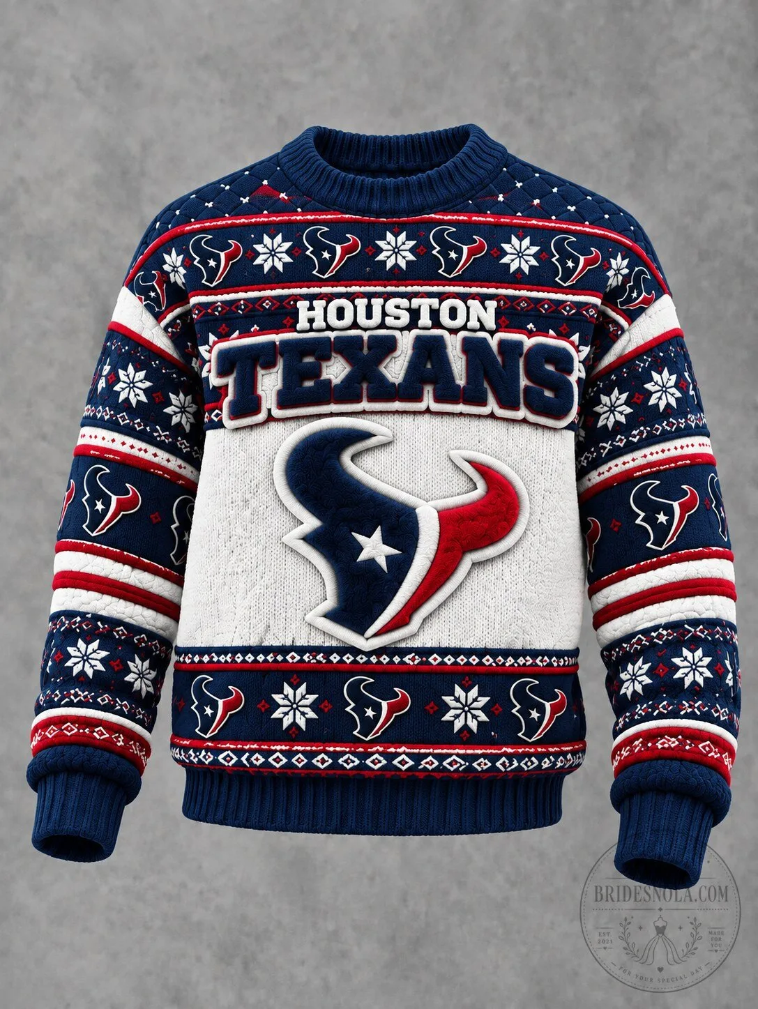 Houston Texans NFL Football Team Ugly Christmas Sweater