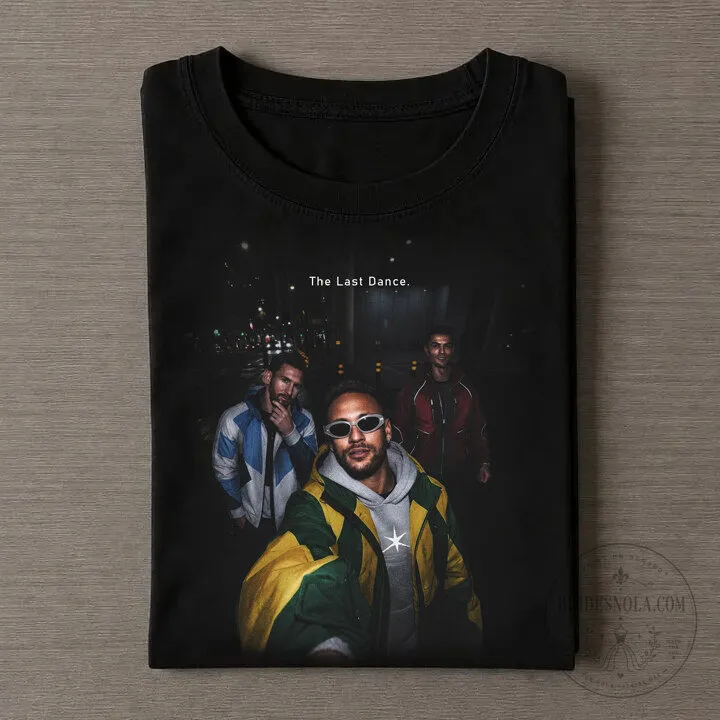 Lionel Messi Neymar Cristiano Ronaldo The Last Dance Football T-Shirt