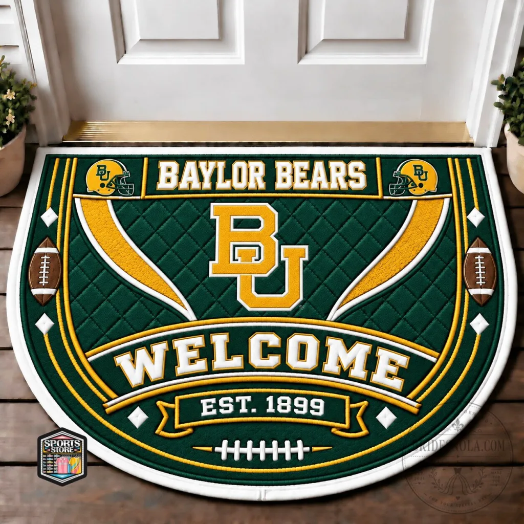 Baylor Bears Football Team Welcome Est. 1899 Doormat Baylor Bears Football Team Welcome Est. 1899 Doormat