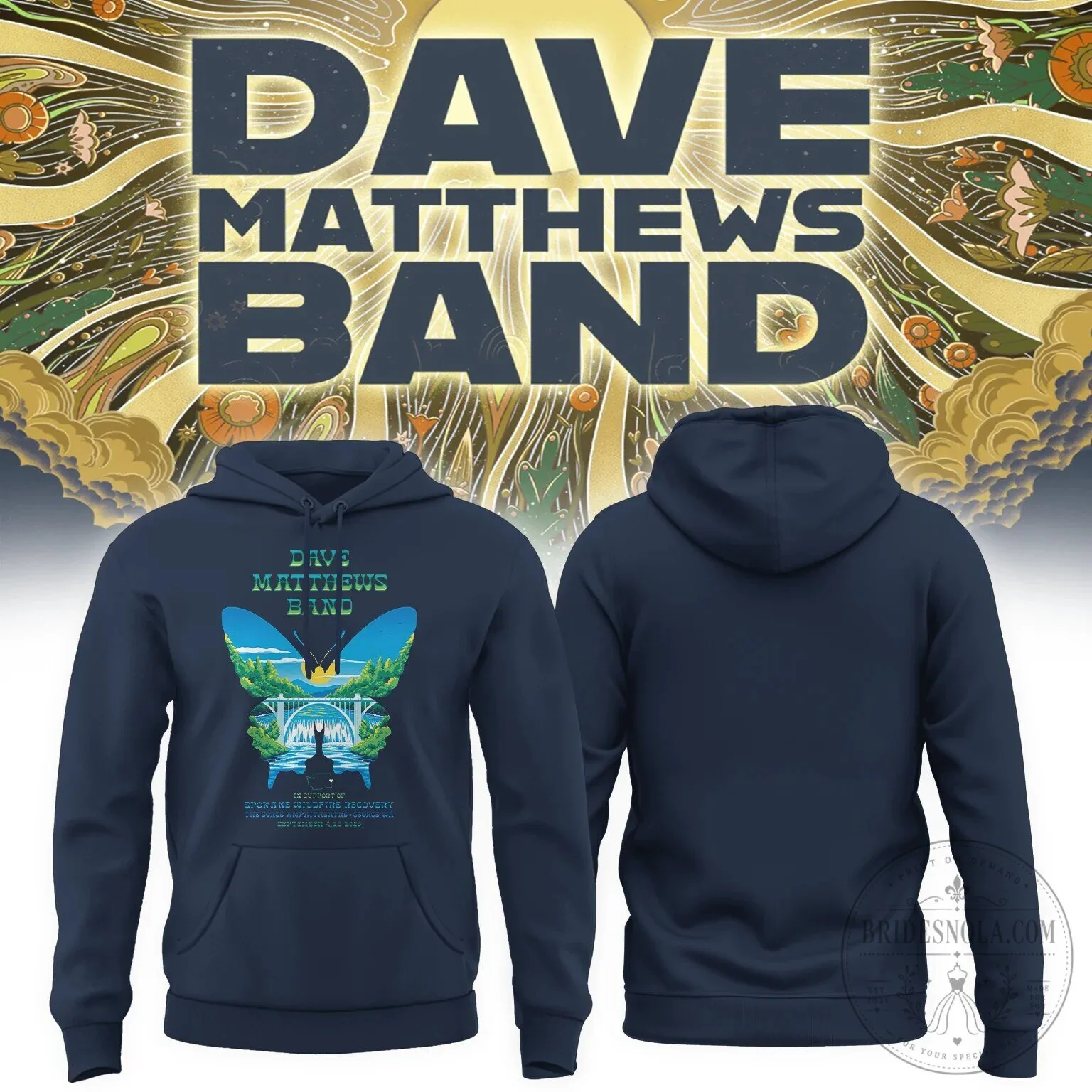Dave Matthews Band Spokane Wildfire Recovery Hoodie