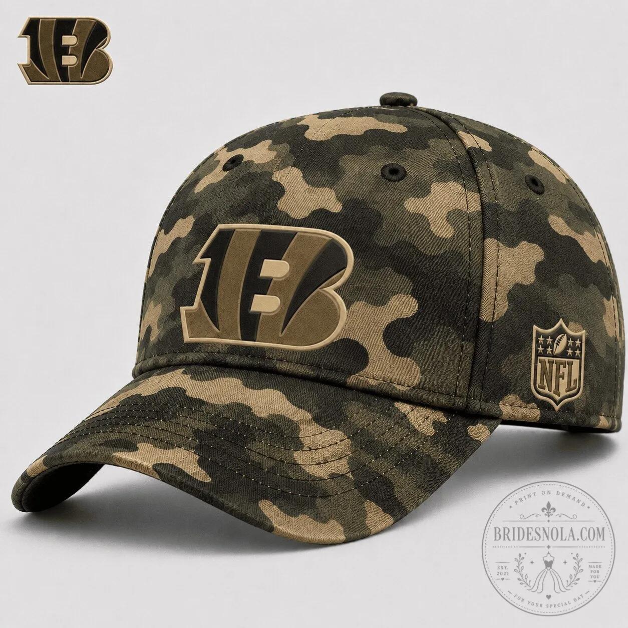 Cincinnati Bengals National Football League Camouflage Game Day Cap Hat