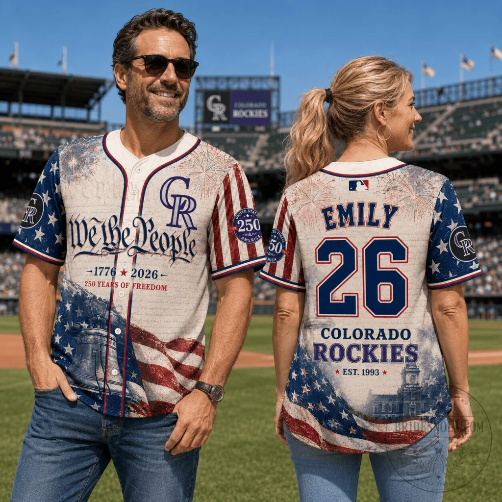 Colorado Rockies Baseball Jersey We The People 250 Years of Freedom Colorado Rockies Baseball Jersey We The People 250 Years of Freedom