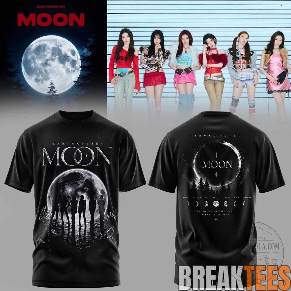 BABYMONSTER Moon Eclipse K-Pop Music Band T-Shirt 10 BABYMONSTER Moon Eclipse K-Pop Music Band T-Shirt