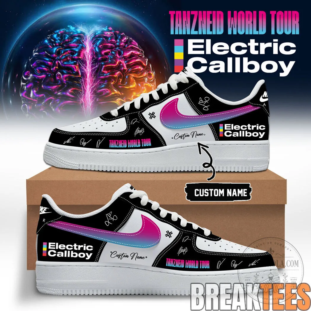 Electric Callboy Tanzneid World Tour Custom Nike Air Force 1 Shoes