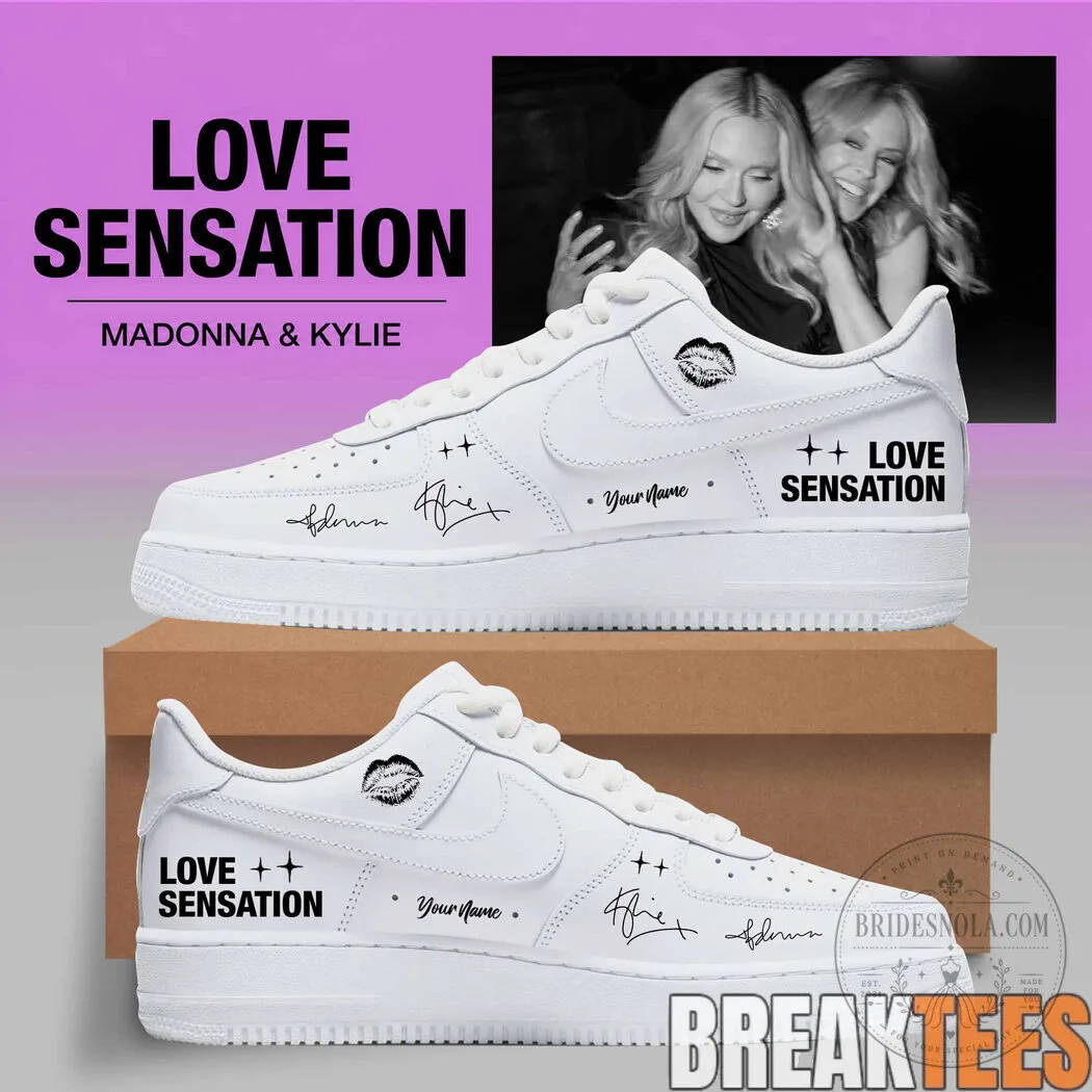 Madonna and Kylie Minogue Love Sensation Custom Air Force One Shoes