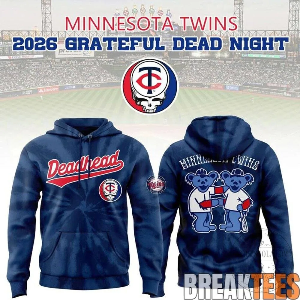Minnesota Twins Grateful Dead Night Tie-Dye Baseball Hoodie
