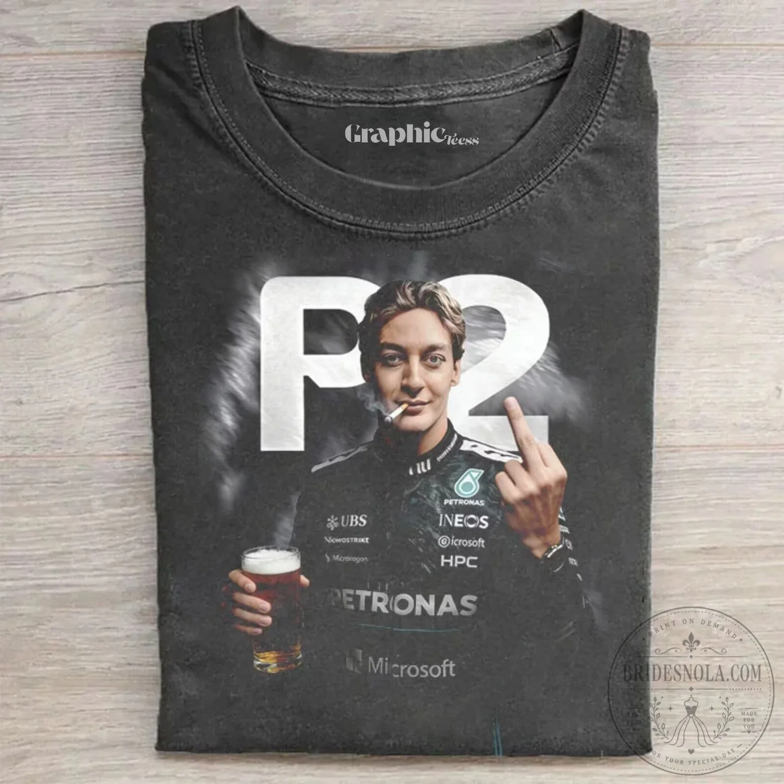 George Russell Formula One P2 Graphic T-Shirt
