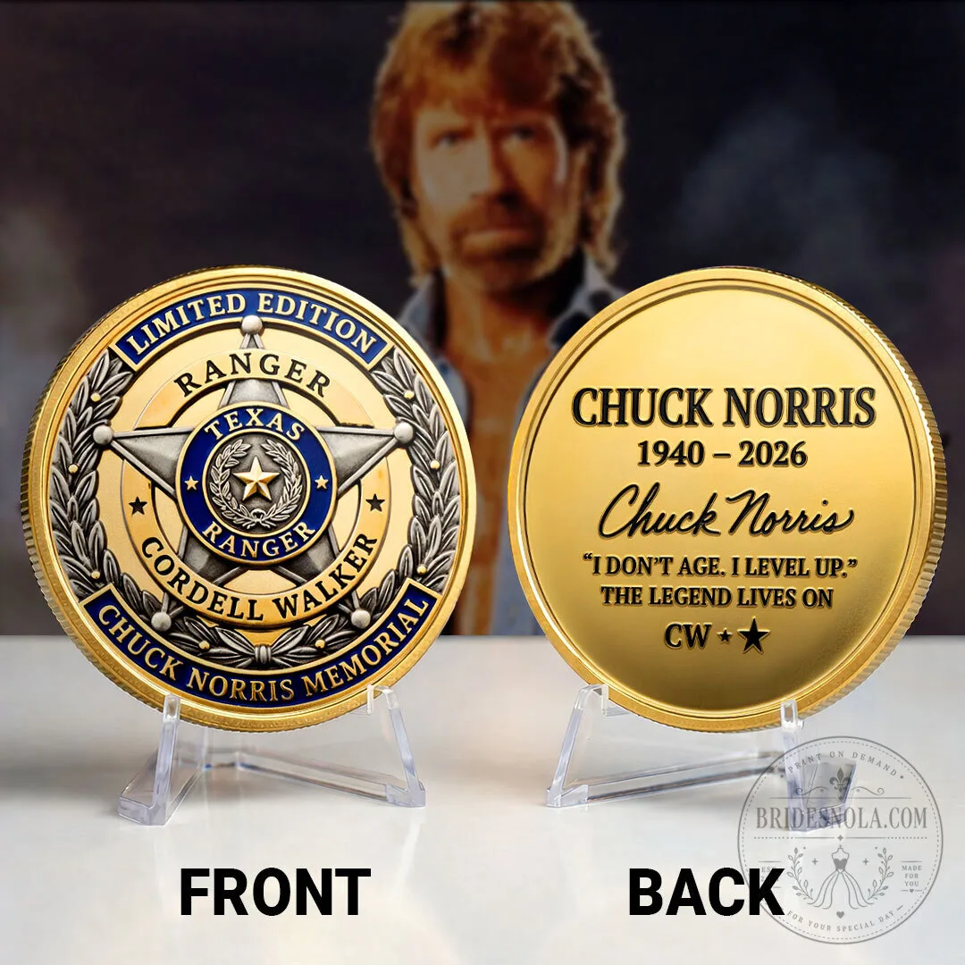 Chuck Norris Commemorative Coin Texas Ranger Cordell Walker Memorial