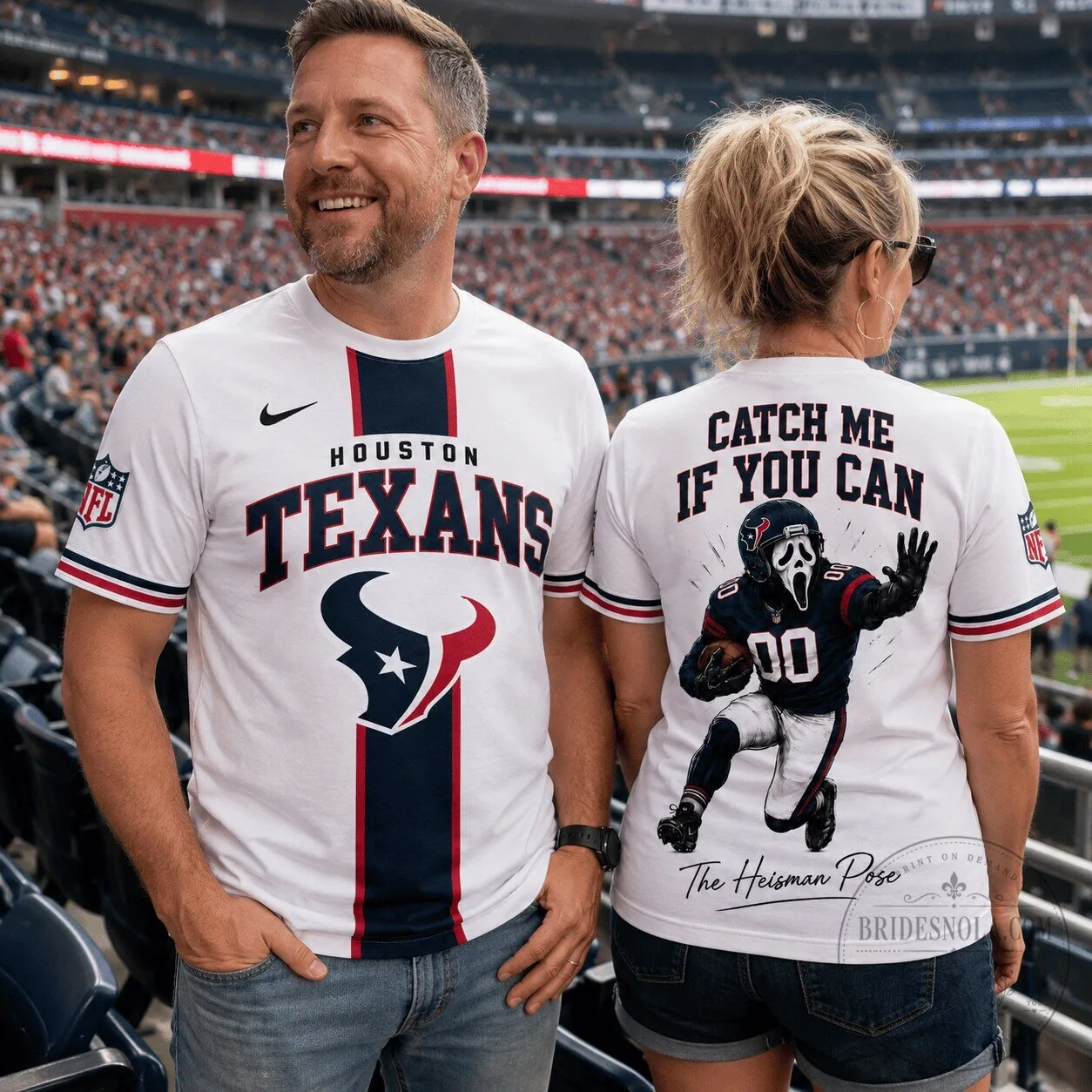 Heisman Pose Houston Texans Football Fan T-Shirt
