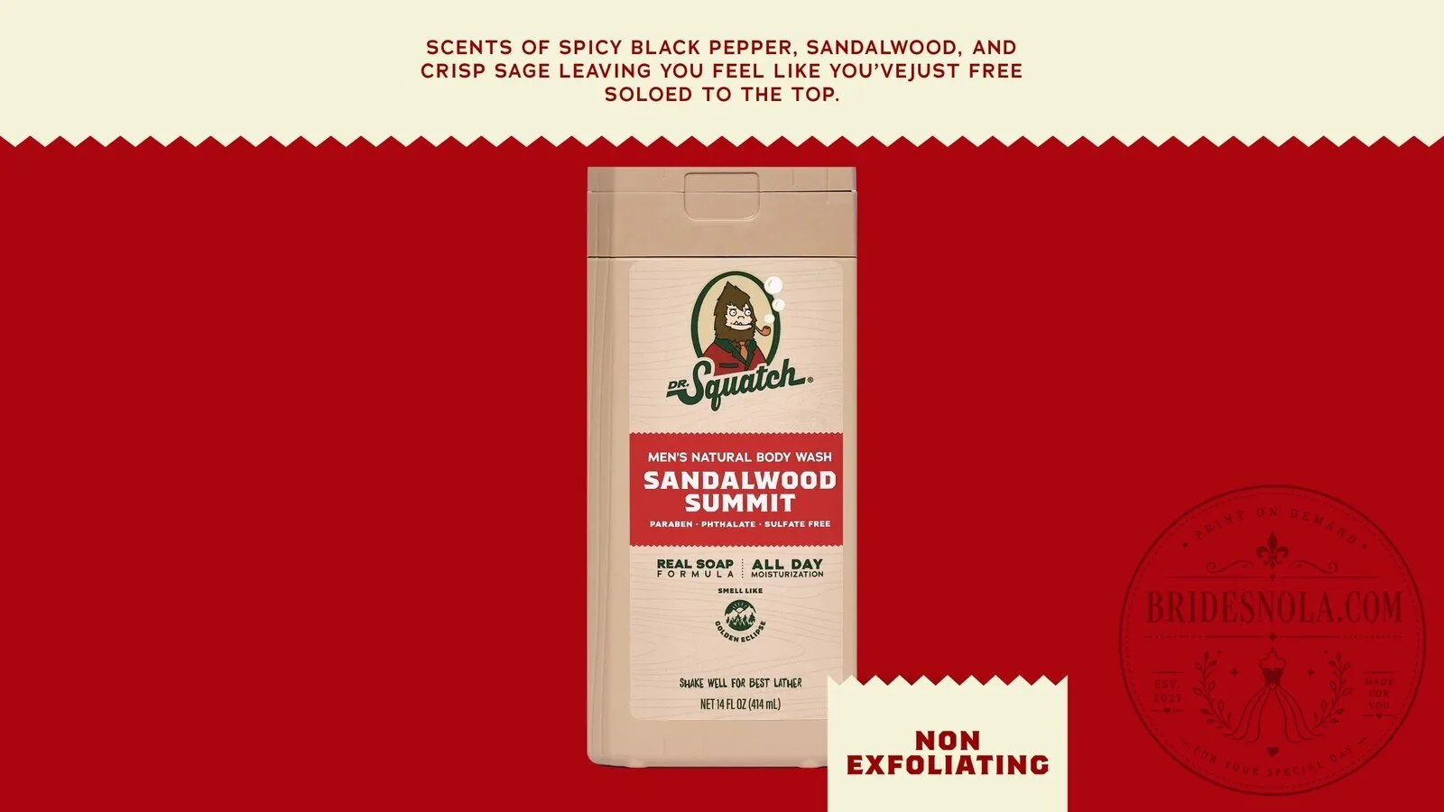Dr. Squatch Sandalwood Summit Men's Natural Body Wash 13 Dr. Squatch Sandalwood Summit Men