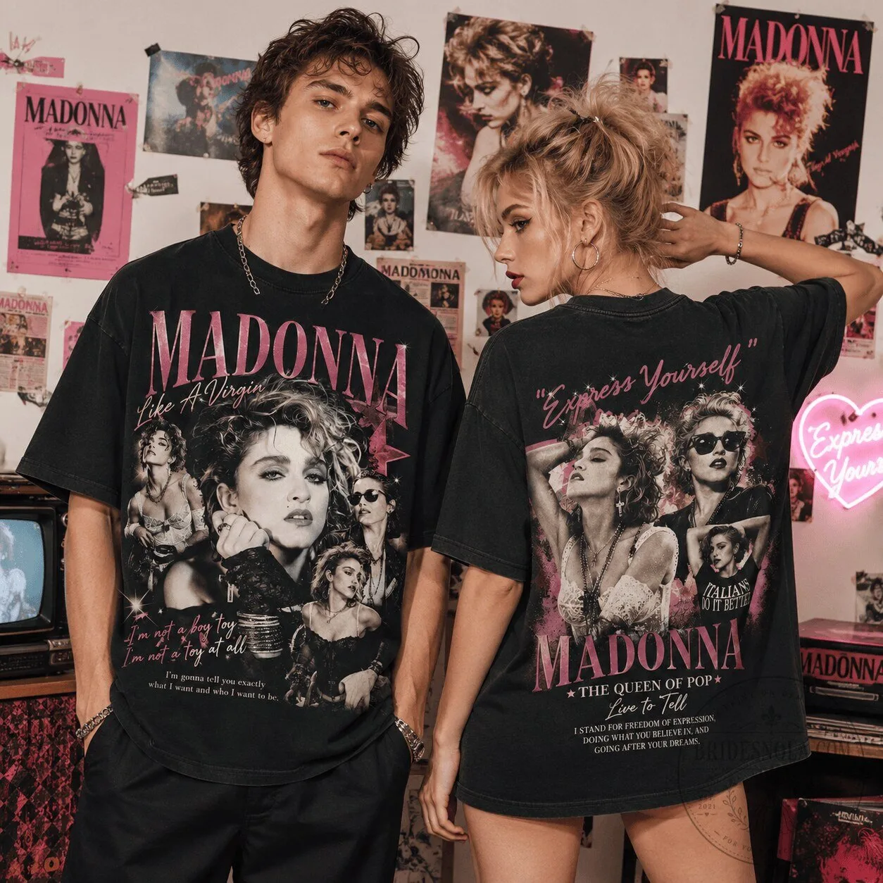 Madonna Like a Virgin Express Yourself The Queen of Pop T-Shirt