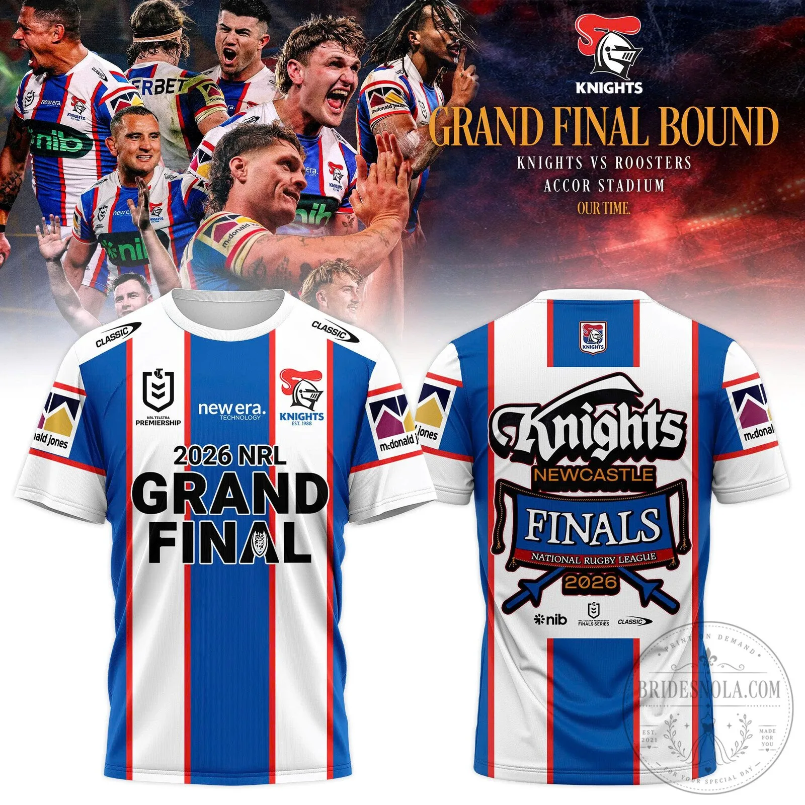 2026 Grand Final Jersey for Newcastle Knights in the National Rugby League