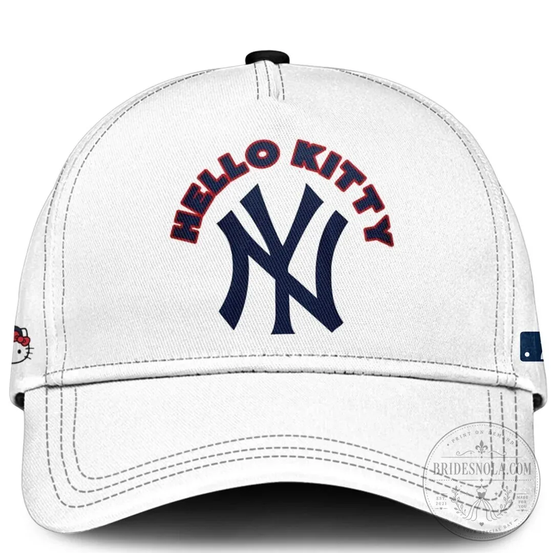 Hello Kitty Baseball Jersey for Game Night with New York Yankees Design 8 Hello Kitty Baseball Jersey for Game Night with New York Yankees Design