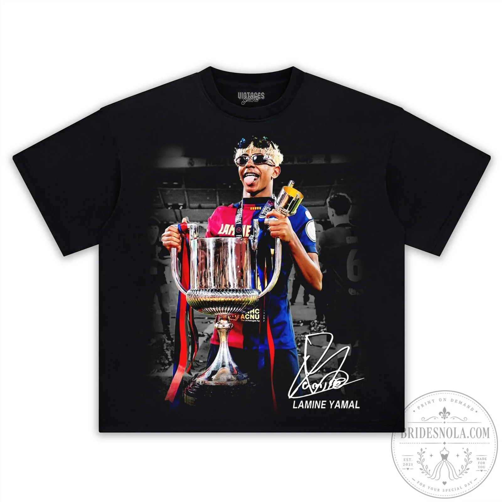 Lamine Yamal Football Club Barcelona Celebration T-Shirt