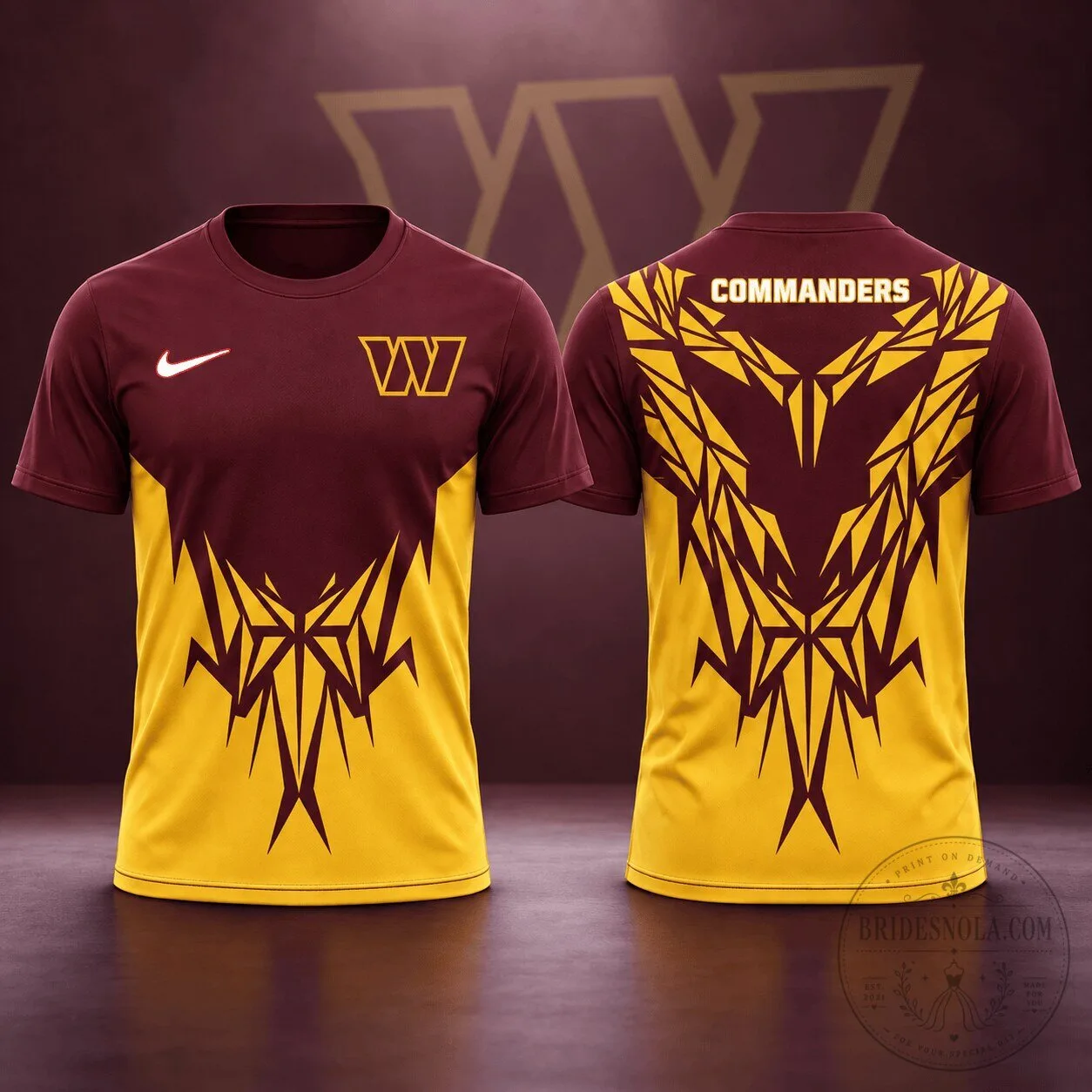 Washington Commanders NFL Fan Shirt Tribal Graphic Football Team T-Shirt