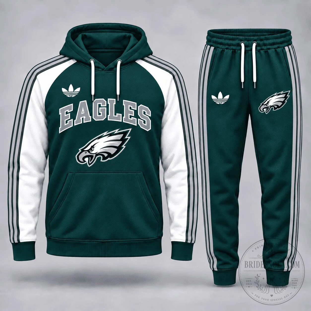 Philadelphia Eagles National Football League Team Logo Hoodie and Jogger Set