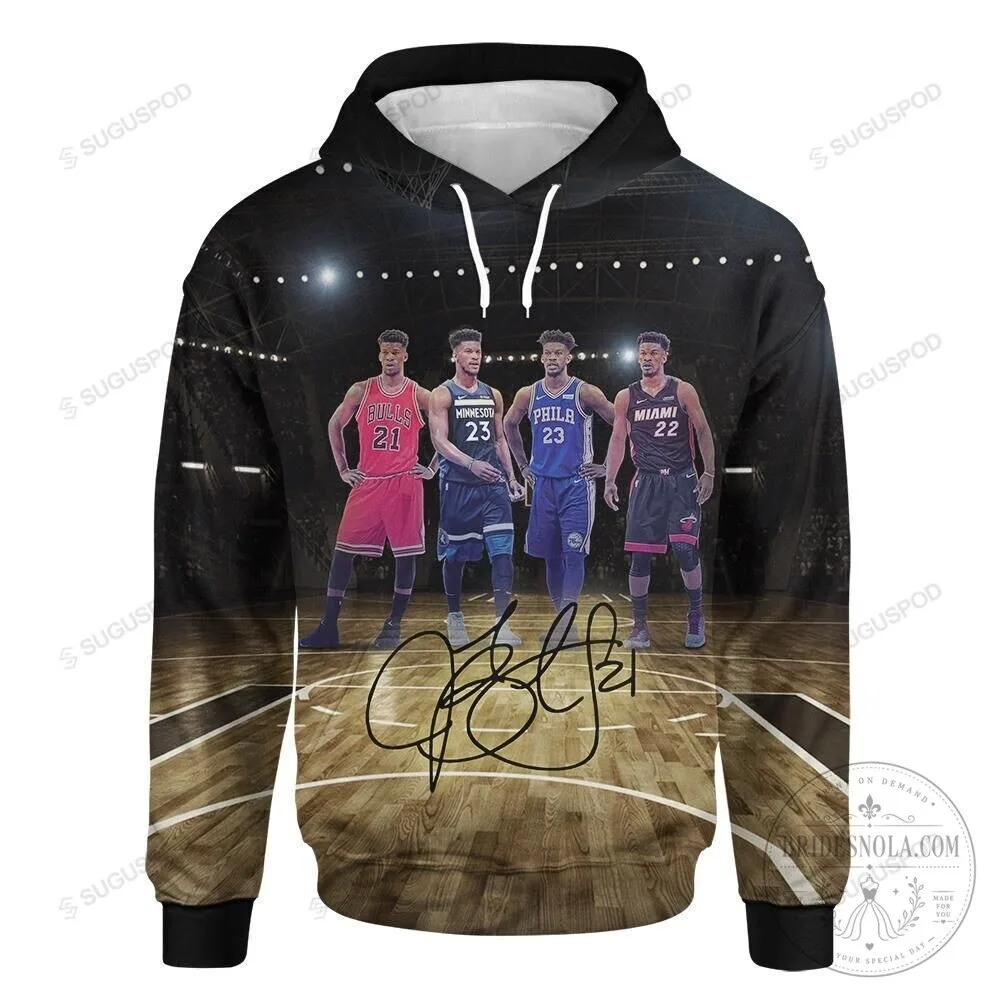 Jimmy Butler Basketball Player Autograph Hoodie