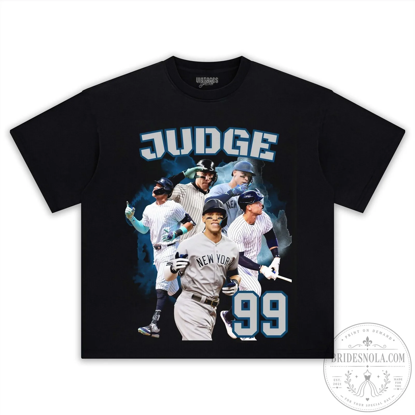 Graphic T-Shirt Featuring Baseball Star Aaron Judge of the New York Yankees