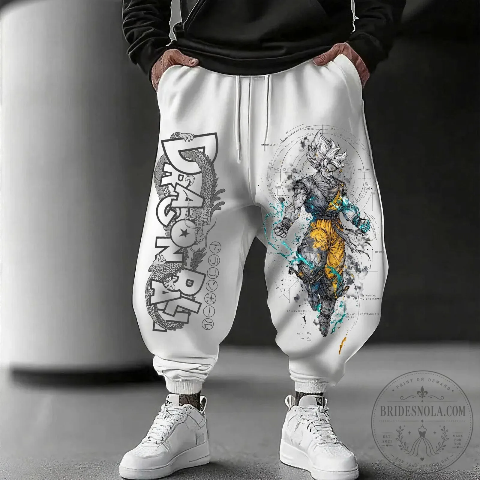 Super Saiyan Goku Jogger Pants in Dragon Ball Z Streetwear Style