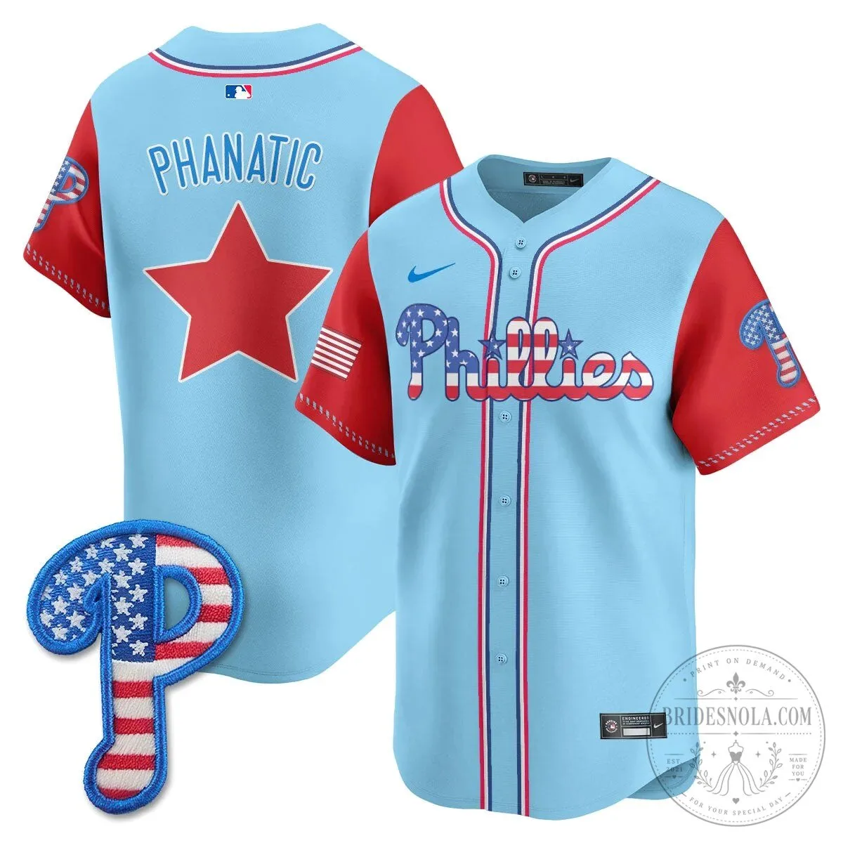 Fourth of July Philadelphia Phillies Baseball Jersey