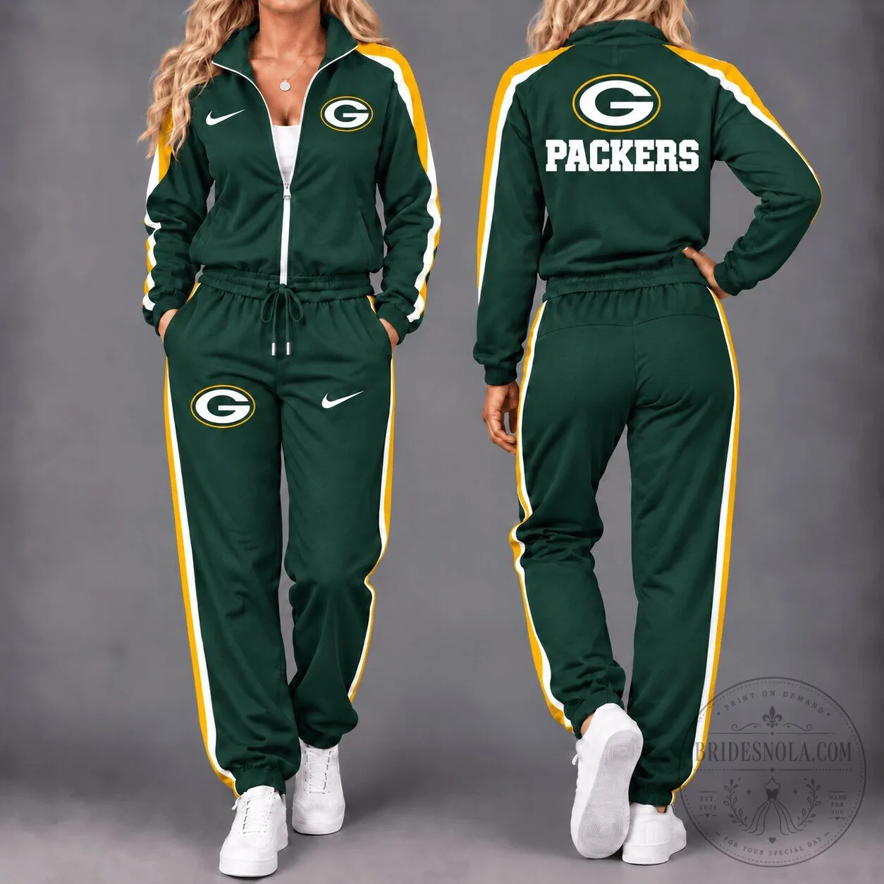 Green Bay Packers National Football League Team Tracksuit Set