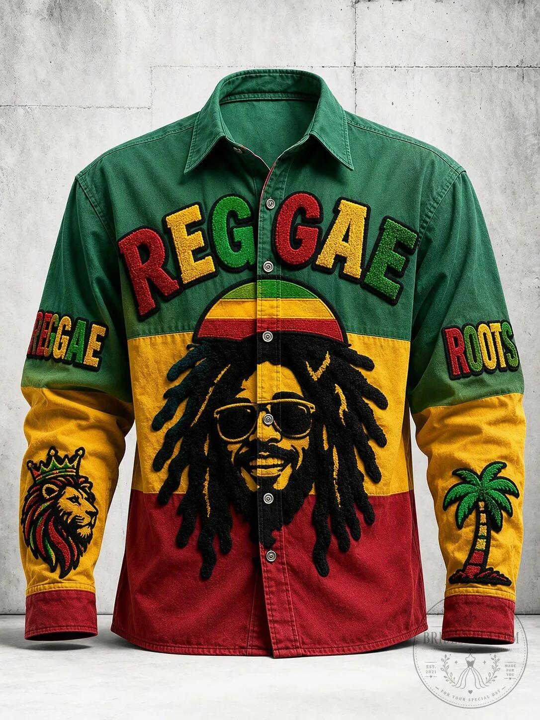 Reggae Roots Music Festival Green Yellow Red Hawaiian Shirt