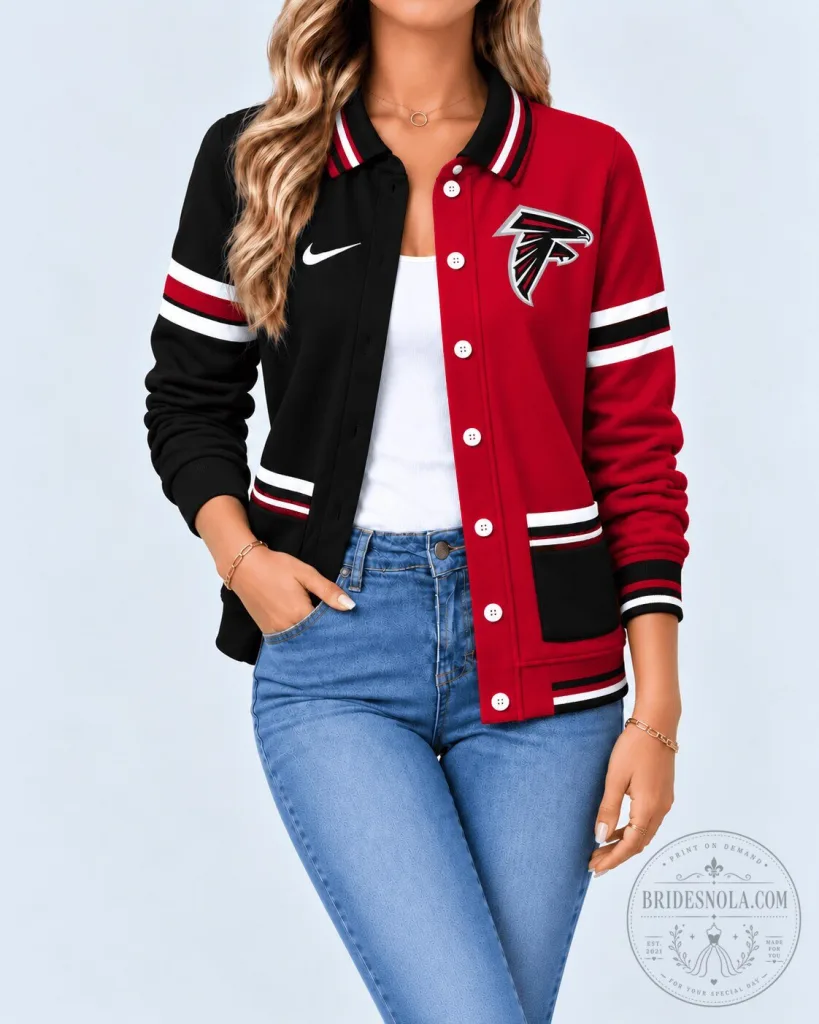 Atlanta Falcons NFL Varsity Button-Up Jacket