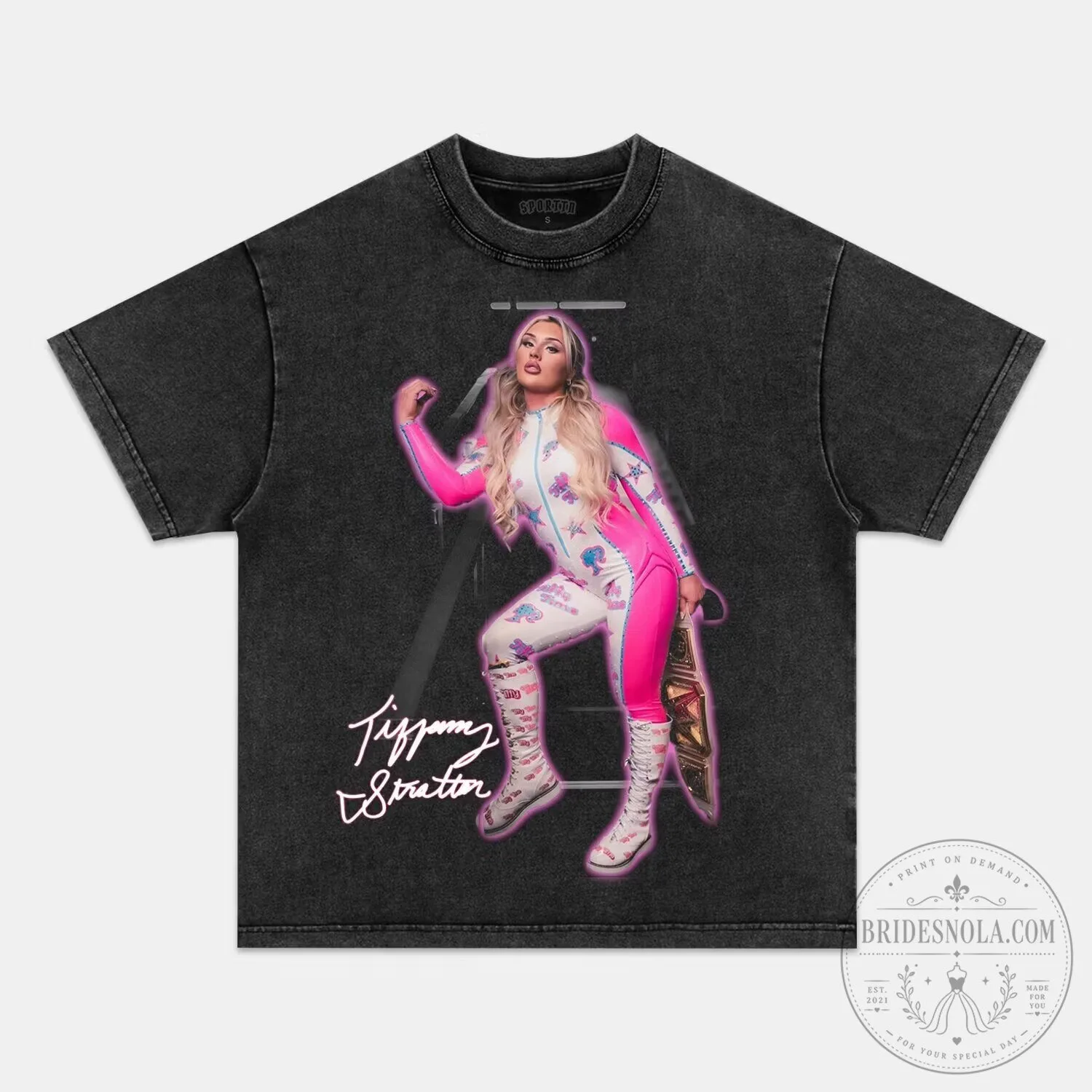 Tiffany Stratton WWE Professional Wrestler Graphic T-Shirt