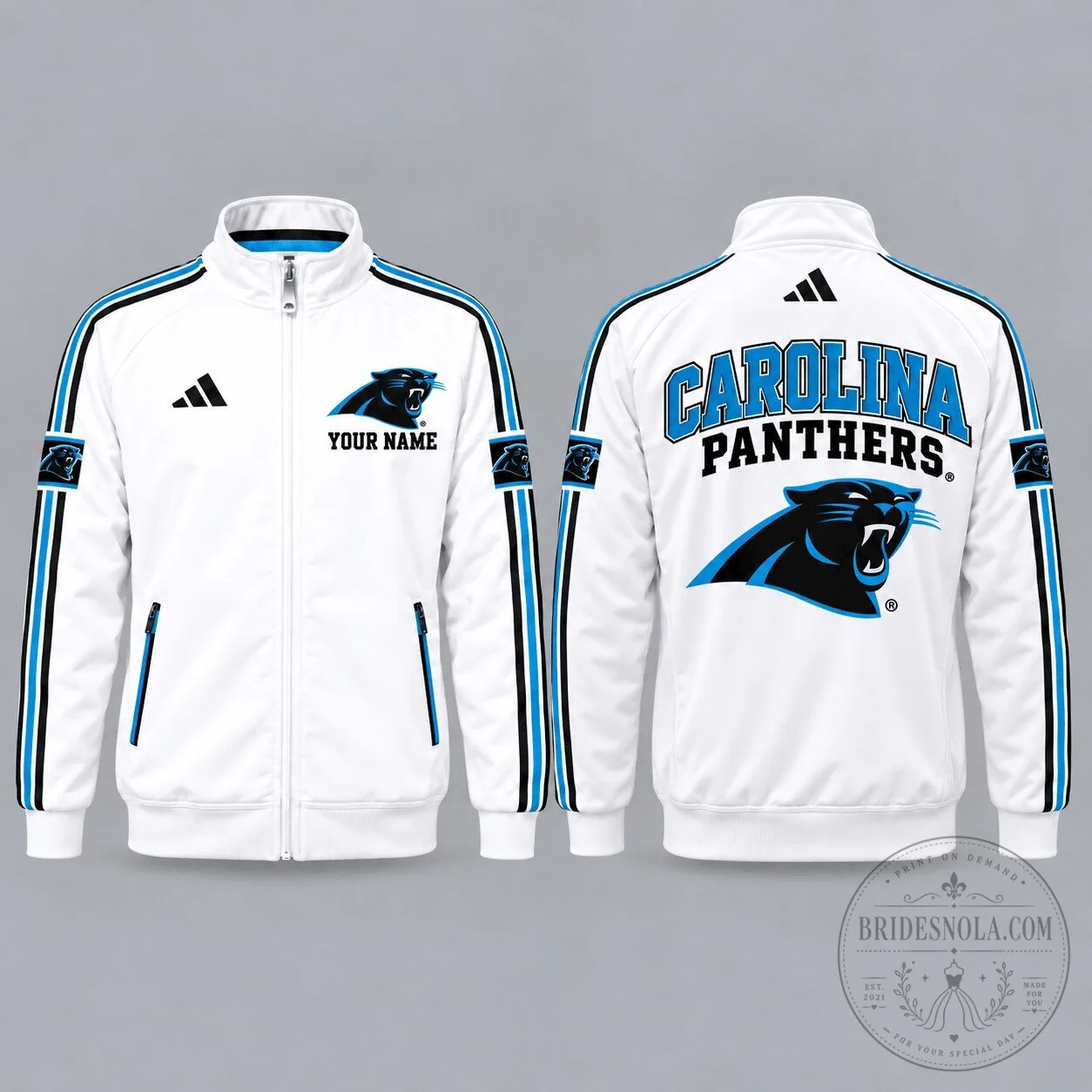 Carolina Panthers Personalized Full-Zip Casual Jacket for Men and Women