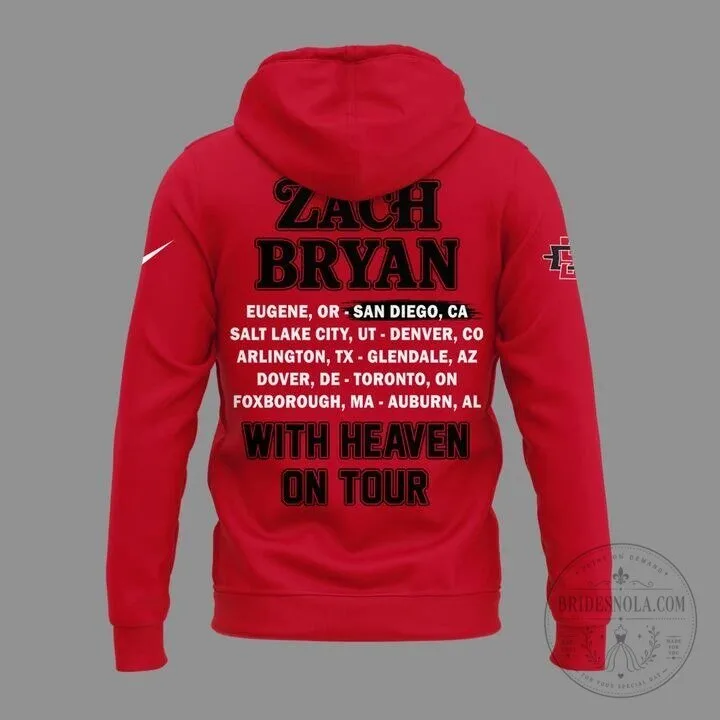Zach Bryan With Heaven On Tour 2026 Snapdragon Stadium Red Hoodie 11 Zach Bryan With Heaven On Tour 2026 Snapdragon Stadium Red Hoodie
