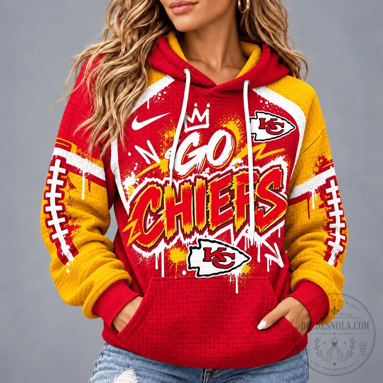 Kansas City Chiefs Football Team Graffiti Style Hoodie