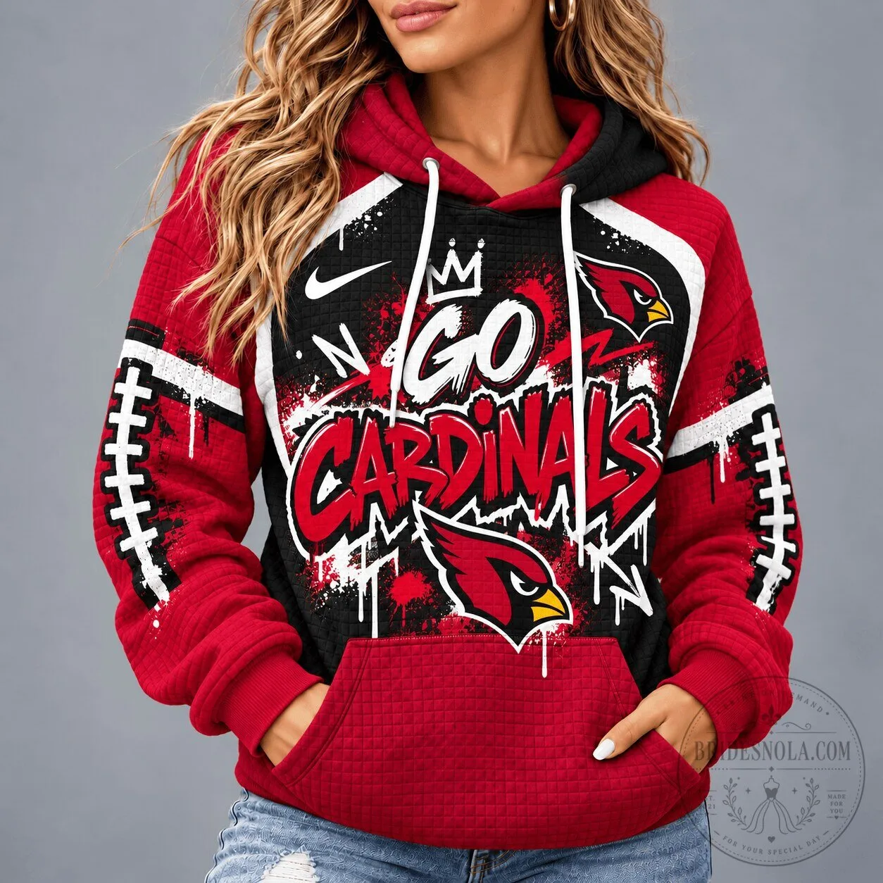 Arizona Cardinals Football Team Graffiti Game Day Hoodie