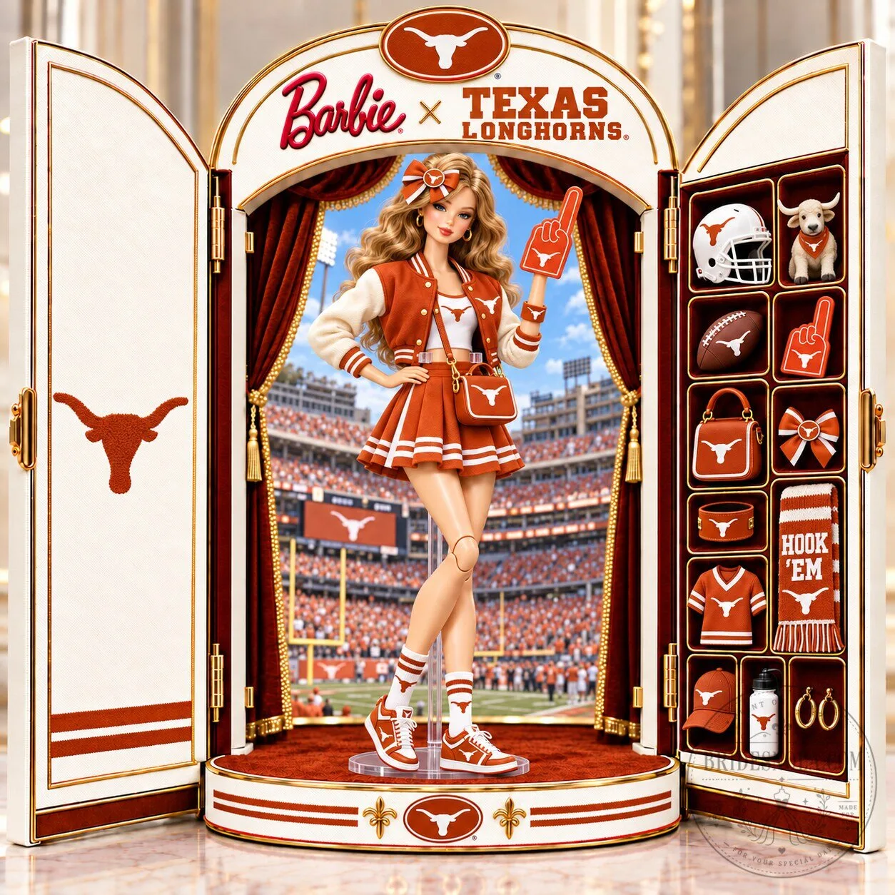 Barbie Texas Longhorns Commemorative Collectible Doll Figure