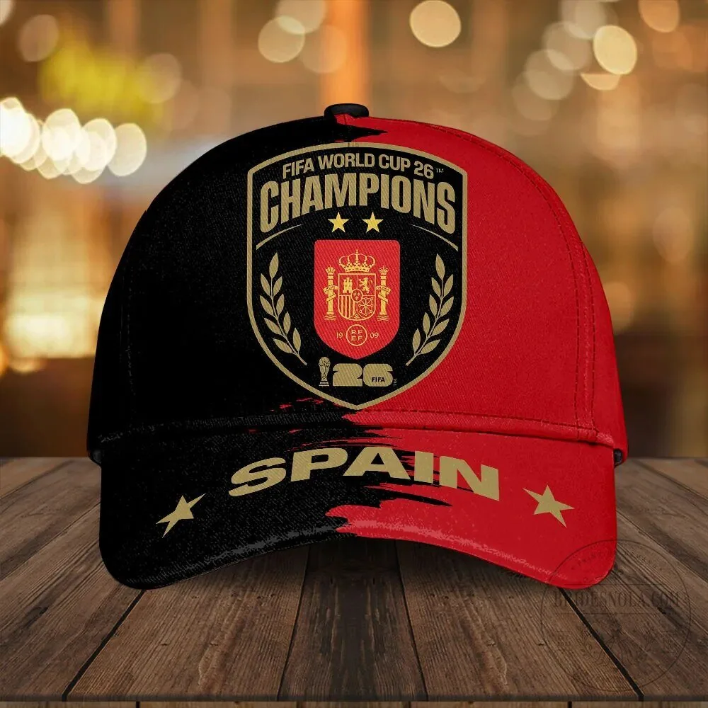 Spain National Football Team Champions Cap for 2026 FIFA World Cup - Limited Edition
