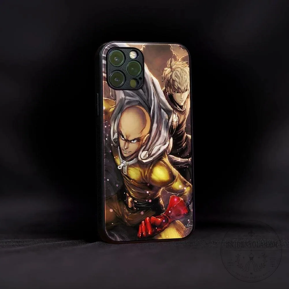 One Punch Man Saitama and Genos Anime Manga Comic Book Phone Case