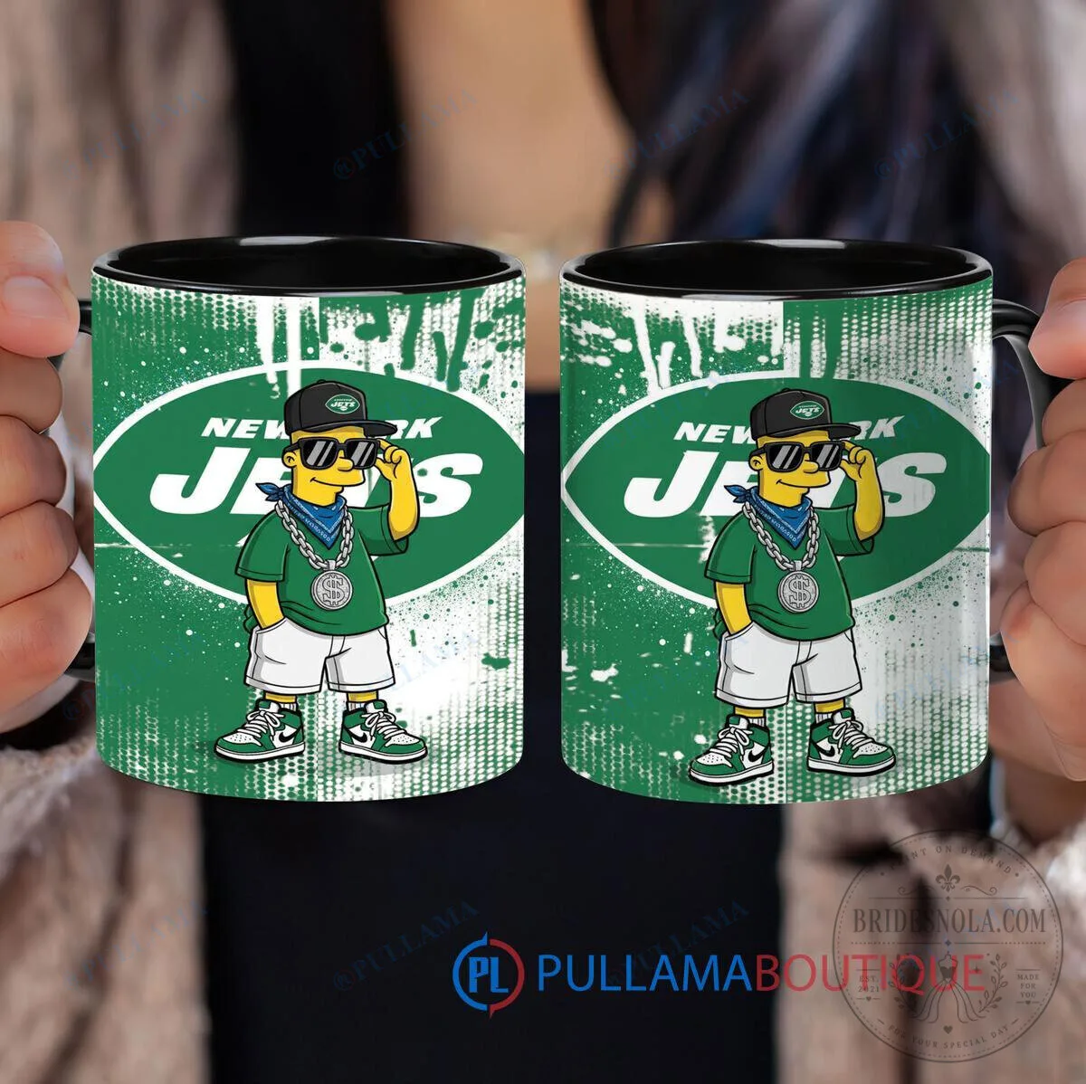 New York Jets Bart Simpson The Simpsons Football Fan Mug