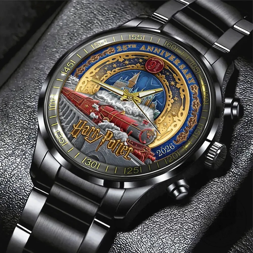 Harry Potter 25th Anniversary Hogwarts Express Stainless Steel Watch 2 Harry Potter 25th Anniversary Hogwarts Express Stainless Steel Watch