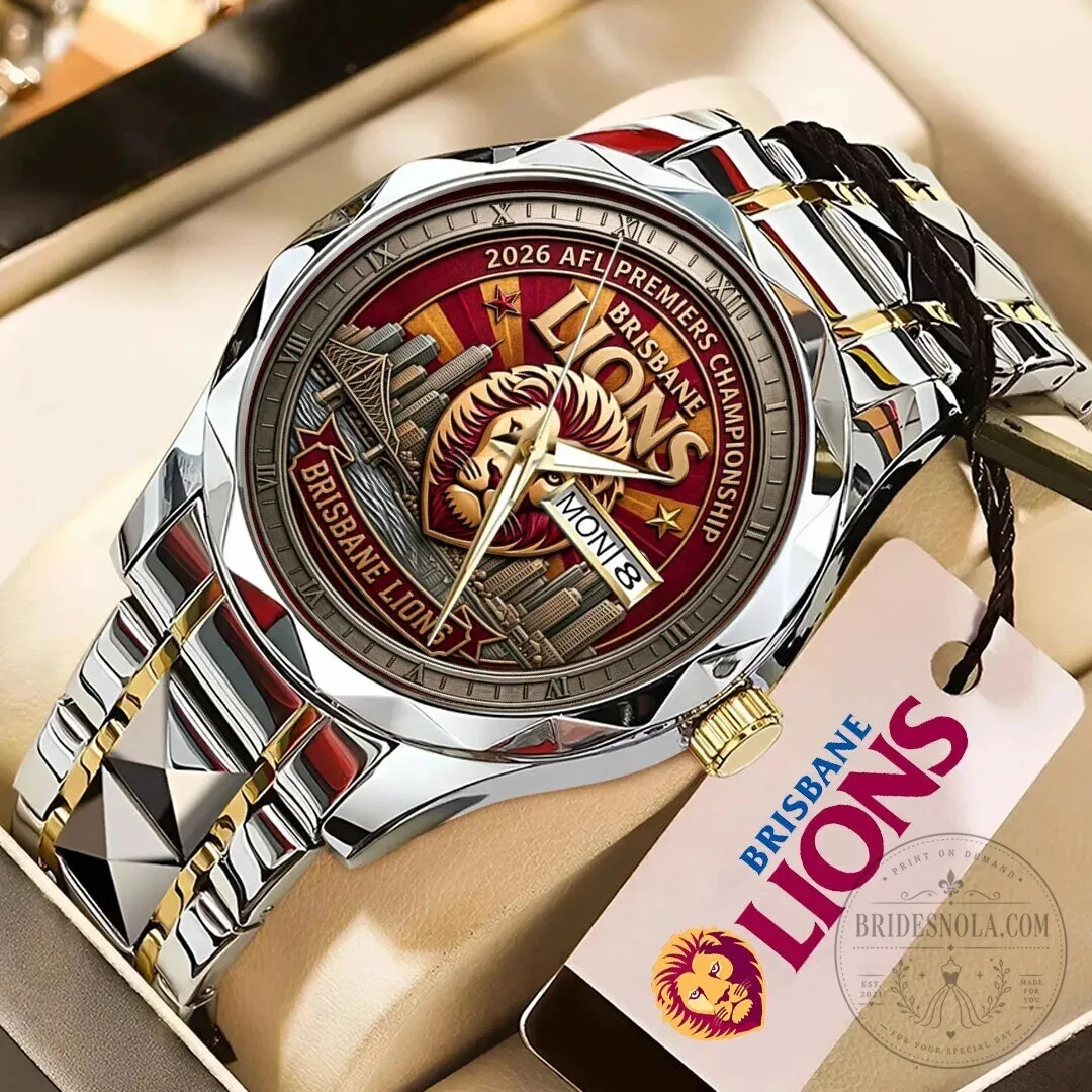 Brisbane Lions 2026 AFL Premiers Championship Luxury Quartz Watch