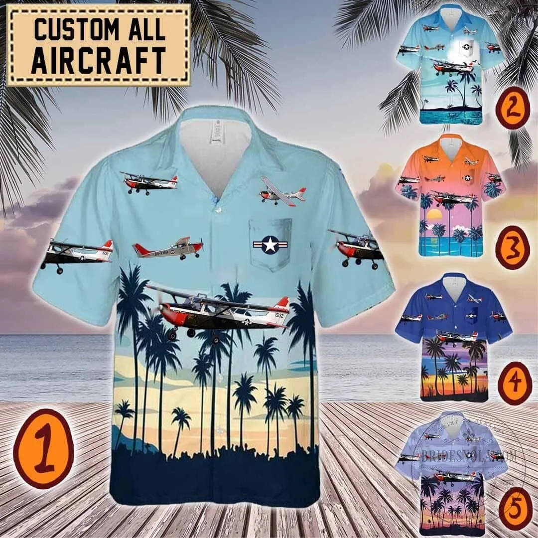 Cessna T-41 Mescalero Aircraft Hawaiian Shirt