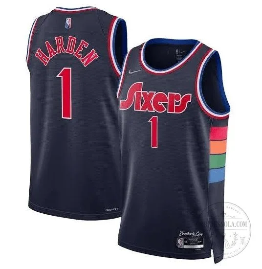 Philadelphia 76ers James Harden City Edition Basketball Jersey