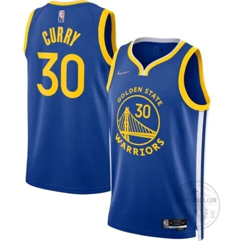 Blue Basketball Jersey - Stephen Curry Icon Edition for Golden State Warriors