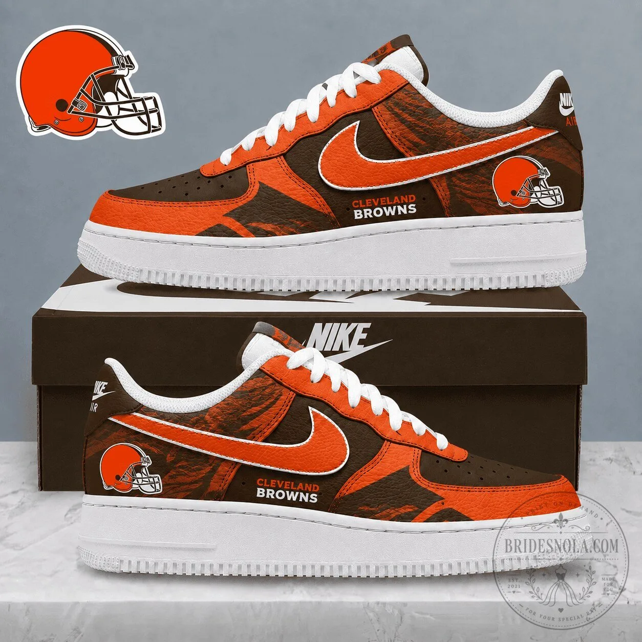 Cleveland Browns NFL Football Team Custom Printed Sneakers Shoes