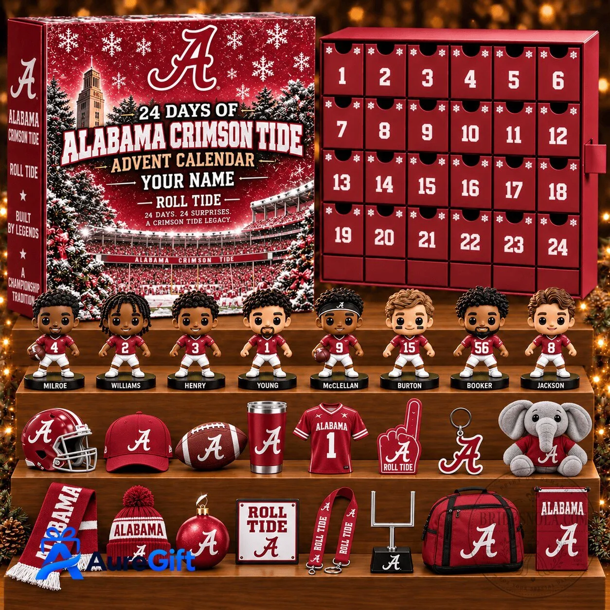 Alabama Crimson Tide Football 24 Days of Surprises Advent Calendar
