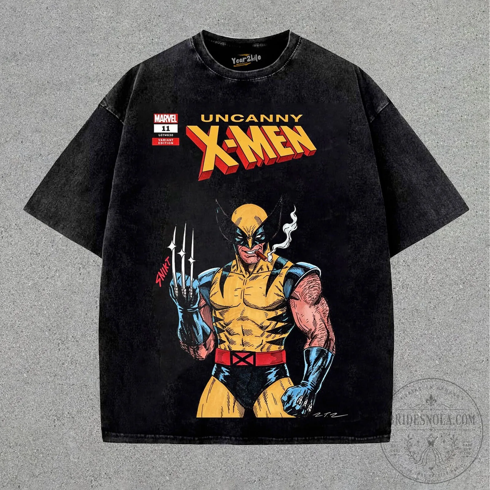 Wolverine Uncanny X-Men Comic Book Cover Graphic T-Shirt