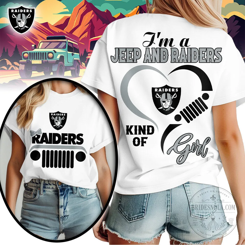 Las Vegas Raiders Jeep Kind Of Girl Women's Graphic T-Shirt