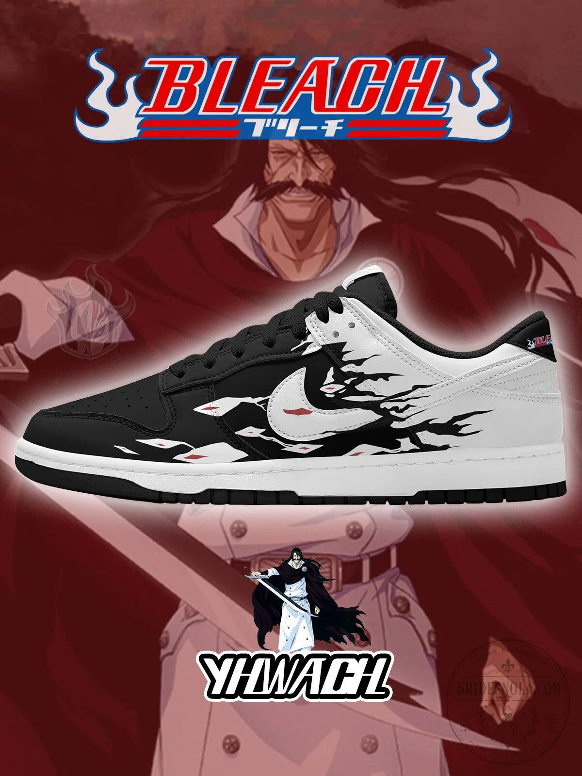Yhwach Bleach Anime Custom Court Low Top Sneakers